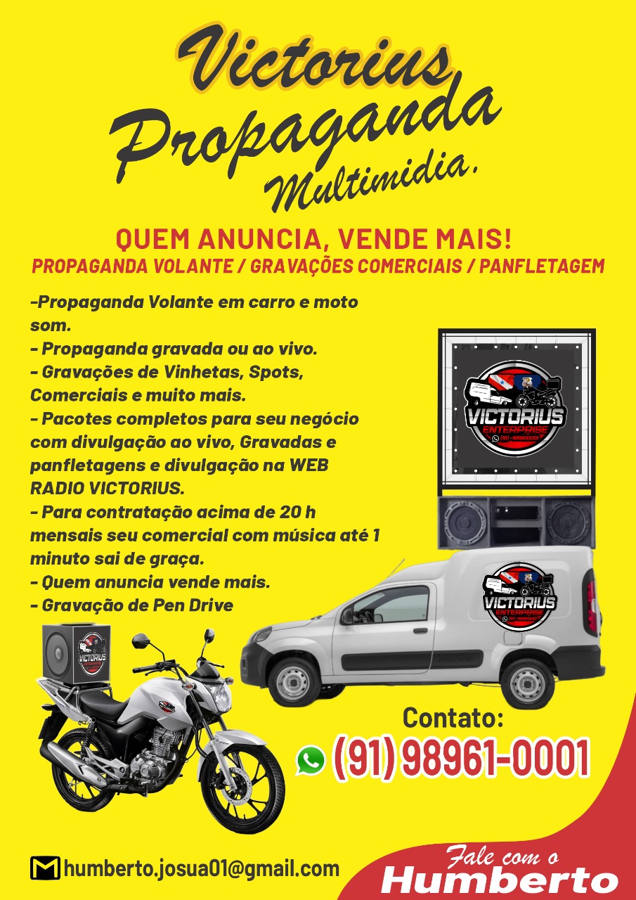 VICTORIUS PROPAGANDA MULTIMIDIA, PROPAGANDA VOLANTE/GERAVAÇÕES COMERCIAIS/PANFLETAGEM